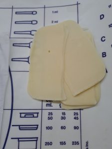 Käsescheiben geschnitten