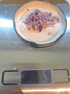Zwiebel für Topping