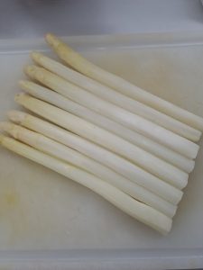 geschälter Spargel