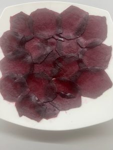 rote Beete auf Teller angerichtet