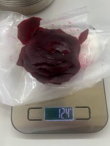 rote Beete sehr dünn geschnitten